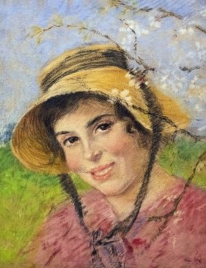 Woman portrait by Luce Boyals Oil Painting