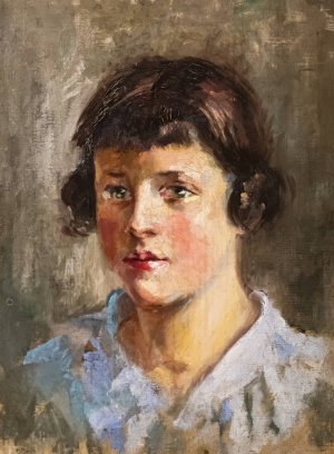 Young girl with macaroons by Luce Boyals Oil Painting