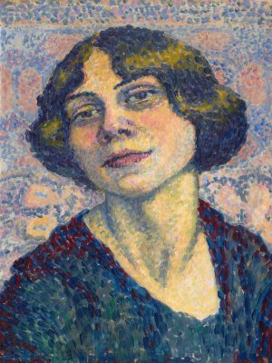 Self-Portrait by Lucie Cousturier Oil Painting
