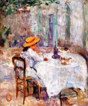 Breakfast in Provence by Lucien Abrams - Oil Painting Reproduction