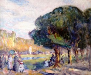 In Parc Borely by Lucien Abrams Oil Painting