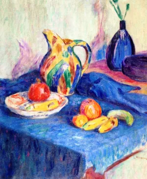 Still Life with Bananas by Lucien Abrams - Oil Painting Reproduction
