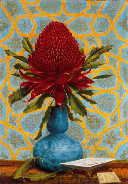 Main Product Photo of Waratah  Painting by Lucien Henry