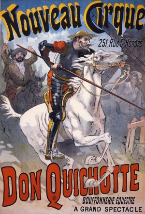 Don Quichotte, bouffonnerie equestre by Lucien Lefevre Oil Painting
