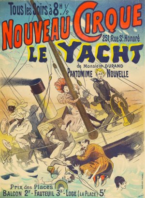 Le Yacht by Lucien Lefevre Oil Painting