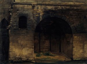 Les Cagnards de l'Hotel-Dieu en 1874 by Lucien Melingue Oil Painting