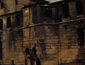 Les Cagnards de l'Hotel-Dieu by Lucien Melingue Oil Painting