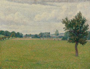 Prairie De Thierceville by Lucien Pissarro Oil Painting