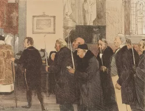 Les Marguilliers by Lucien Simon Oil Painting