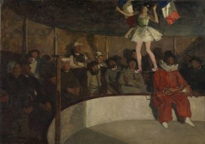 Markedssirkus i Bretagne by Lucien Simon Oil Painting