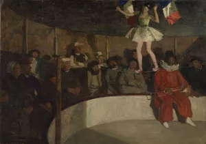 Markedssirkus i Bretagne Oil painting by Lucien Simon
