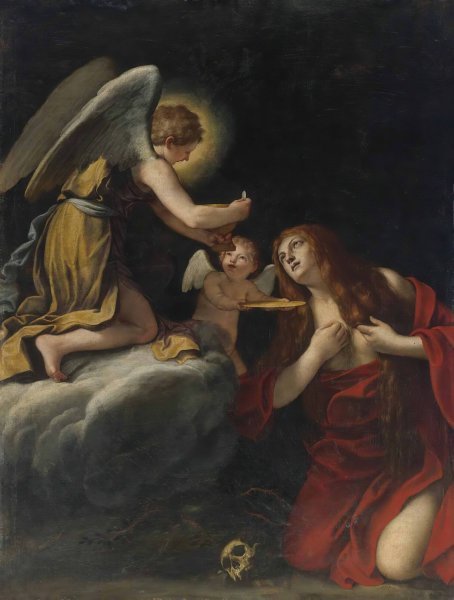 Main Product Photo of The Last Communion Of The Magdalene Painting by Lucio Massari