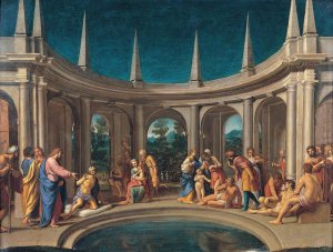 The Probatic Pool by Lucio Massari Oil Painting