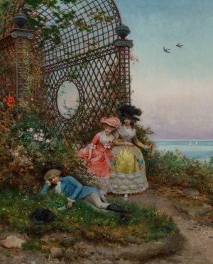 Surprised by Lucius Rossi Oil Painting