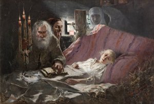 Quack Doctor by Lucjan Wedrychowski Oil Painting