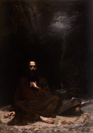 Temptation of St Anthony by Lucjan Wedrychowski Oil Painting
