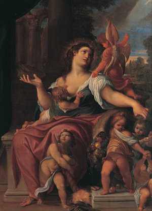 Allegory of Providence by Ludovico Carracci Oil Painting