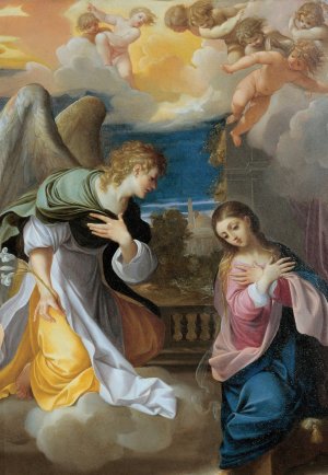 Annunciation by Ludovico Carracci Oil Painting