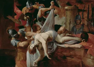 St. Sebastian Thrown Into The Cloaca Maxima by Ludovico Carracci Oil Painting