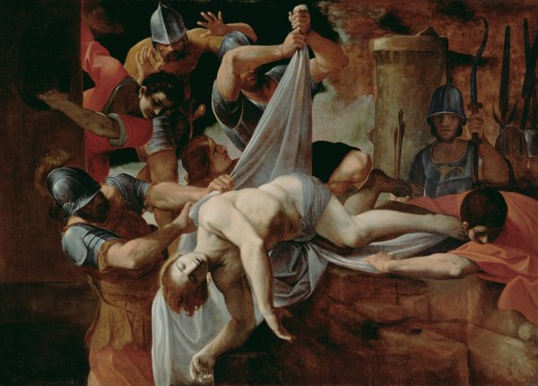 Main Product Photo of St. Sebastian Thrown Into The Cloaca Maxima Painting by Ludovico Carracci