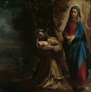 The Vision of Saint Francis of Assisi by Ludovico Carracci Oil Painting