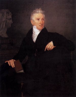Portrait of Count Leopoldo Cicognara by Ludovico Lipparini Oil Painting