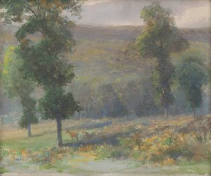 A grove with deer by Ludovit Cordak Oil Painting