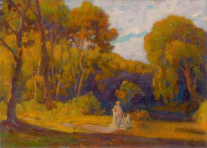 At Sunset by Ludovit Cordak Oil Painting