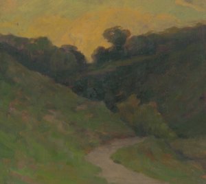 Corner Of A Park by Ludovit Cordak Oil Painting