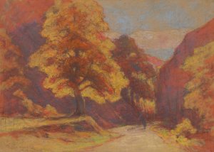 From Zadielska dolina by Ludovit Cordak Oil Painting