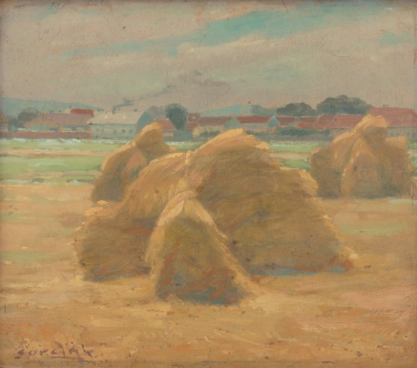 Main Product Photo of Harvest  Painting by Ludovit Cordak
