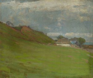 Hradiste vo Valkovciach by Ludovit Cordak Oil Painting