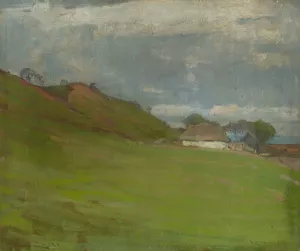 Hradiste vo Valkovciach by Ludovit Cordak Oil Painting