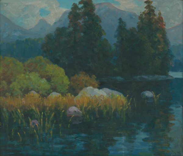 Landscape  by Ludovit Cordak - Hand-Painted Oil Painting Reproduction