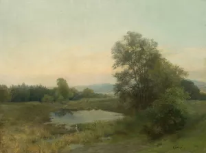 Landscape with a swamp by Ludovit Cordak Oil Painting