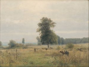 Landscape with trees by Ludovit Cordak Oil Painting