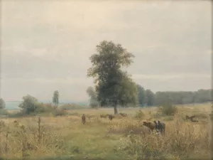 Landscape with trees by Ludovit Cordak Oil Painting