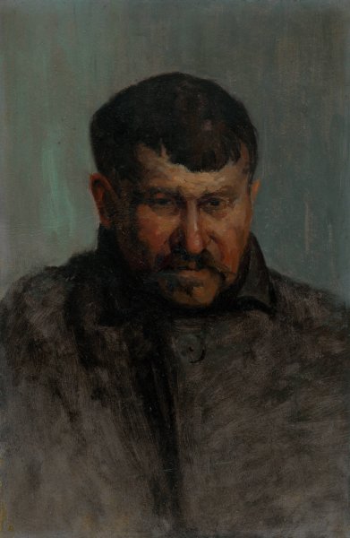 Male head study  by Ludovit Cordak - Hand-Painted Oil Painting Reproduction