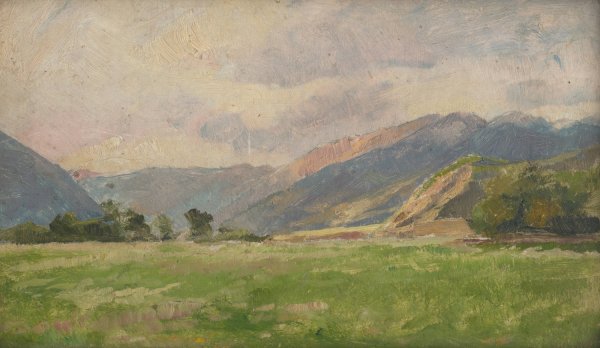 Mountain Meadow  by Ludovit Cordak - Hand-Painted Oil Painting Reproduction