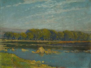 Pri rieke by Ludovit Cordak Oil Painting