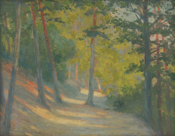 Road to Bankov  by Ludovit Cordak - Hand-Painted Oil Painting Reproduction