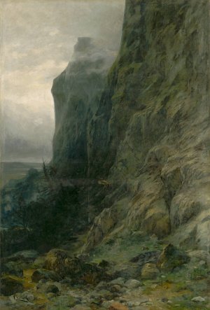 Rocks by Ludovit Cordak Oil Painting