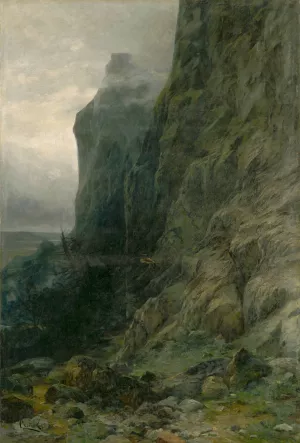 Rocks by Ludovit Cordak Oil Painting