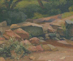 Rocks by Ludovit Cordak Oil Painting