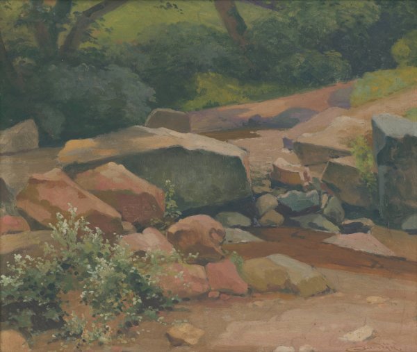 Rocks  by Ludovit Cordak - Hand-Painted Oil Painting Reproduction