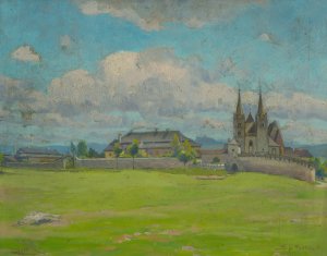 Spisska Kapitula by Ludovit Cordak Oil Painting