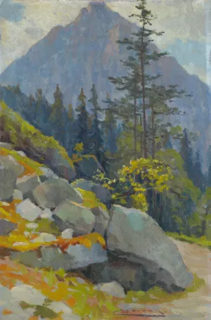 Tatra Motif by Ludovit Cordak Oil Painting