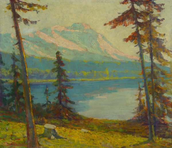 Main Product Photo of Tatra Mountain Lake  Painting by Ludovit Cordak