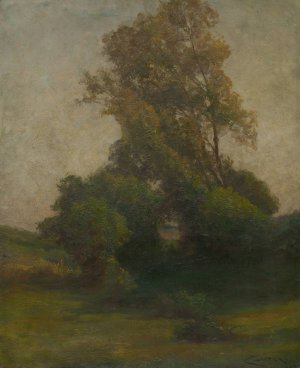 Tree in the countryside by Ludovit Cordak Oil Painting