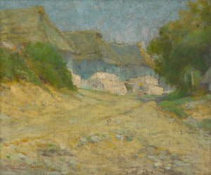 Village by Ludovit Cordak Oil Painting